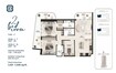 Tasmeer SquareX One 2 Beds Layout