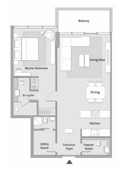 1 Bed 886 Sq. Ft. Apartment in The 8 By IFA Hotels And Resorts