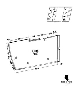 2905 Sq. Ft. Office Space in The Opus Commercial Tower