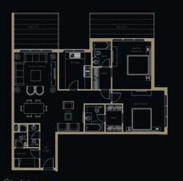 2 Beds 1317 Sq. Ft. Apartment in The Polo Residence