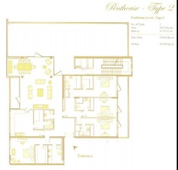 4 Beds 3215 Sq. Ft. Penthouse in Tiara Amber Residences