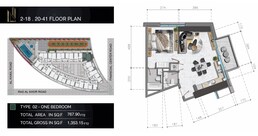 1 Bed 768 Sq. Ft. Apartment in Tiger Nobles Tower