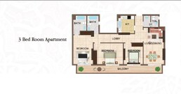 3 Beds 1606 Sq. Ft. Apartment in Time Arabian Gate