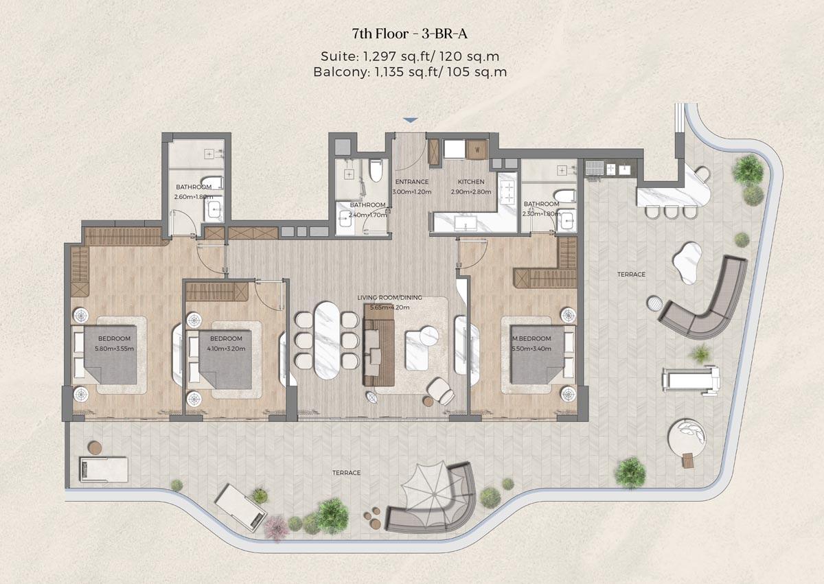 Tomorrow 166 3 Beds Layout