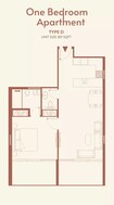 TownX 11 Hills Park 1 Bed Layout