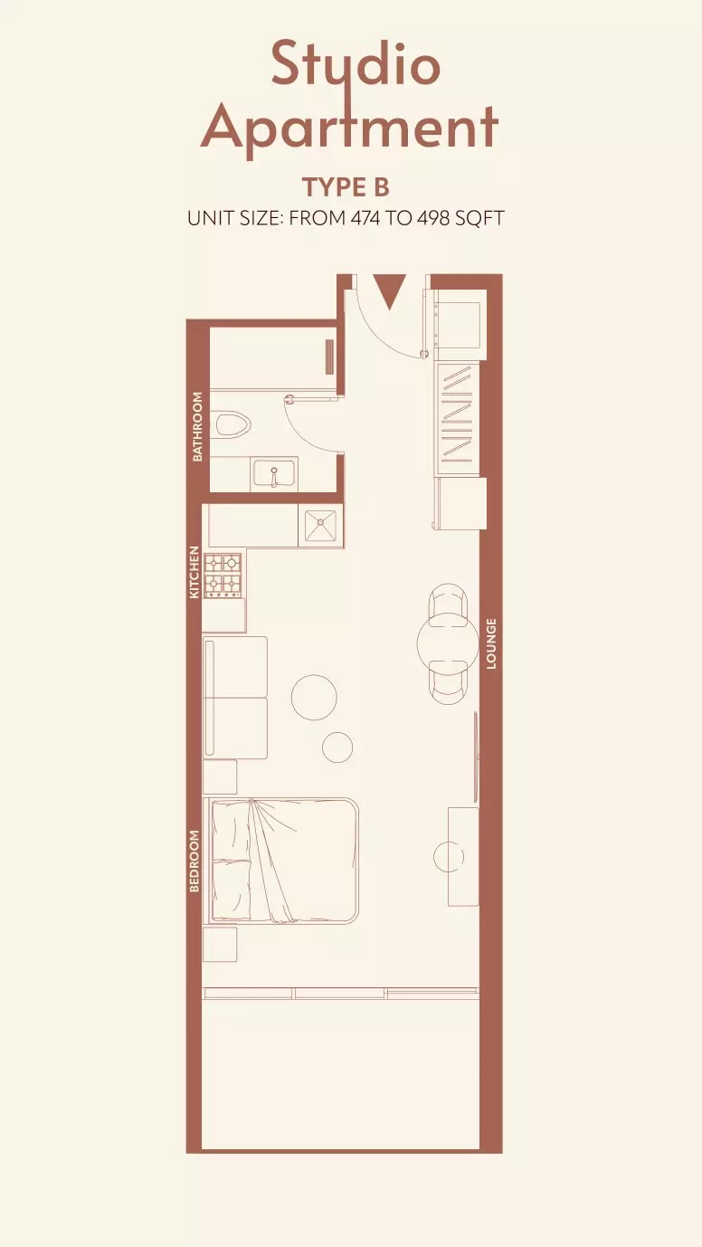 TownX 11 Hills Park Studio Layout