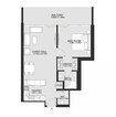 TownX Ashley Hills 1 Bed Layout