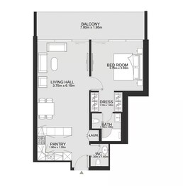 1 Bed 792 Sq. Ft. Apartment in TownX Ashley Hills