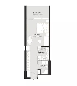 485 Sq. Ft. Studio in TownX Ashley Hills