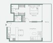 TownX Luma Park Views 1 Bed Layout