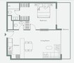 TownX Luma Park Views 1 Bed Layout