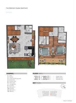 2 Beds 1627 Sq. Ft. Apartment in Transcend Anchorage Residences