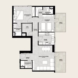 2 Beds 1161 Sq. Ft. Apartment in True Future Residence