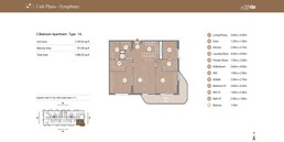 2 Beds 1387 Sq. Ft. Apartment in Union Takaya Symphony