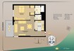 Vakson Riva Residence 1 Bed Layout