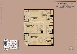 2 Beds 1392 Sq. Ft. Apartment in Vakson Timber Terrace