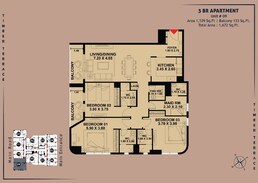 3 Beds 1672 Sq. Ft. Apartment in Vakson Timber Terrace