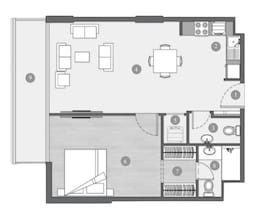 1 Bed 788 Sq. Ft. Apartment in Valores Elevia Residences