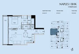 1 Bed 768 Sq. Ft. Apartment in Vantage Livel Residenza