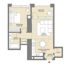 1 Bed 742 Sq. Ft. Apartment in Emaar Vida Zaabeel