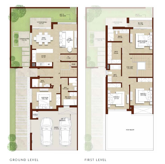 Villanova La Rosa 3 4 Beds Layout