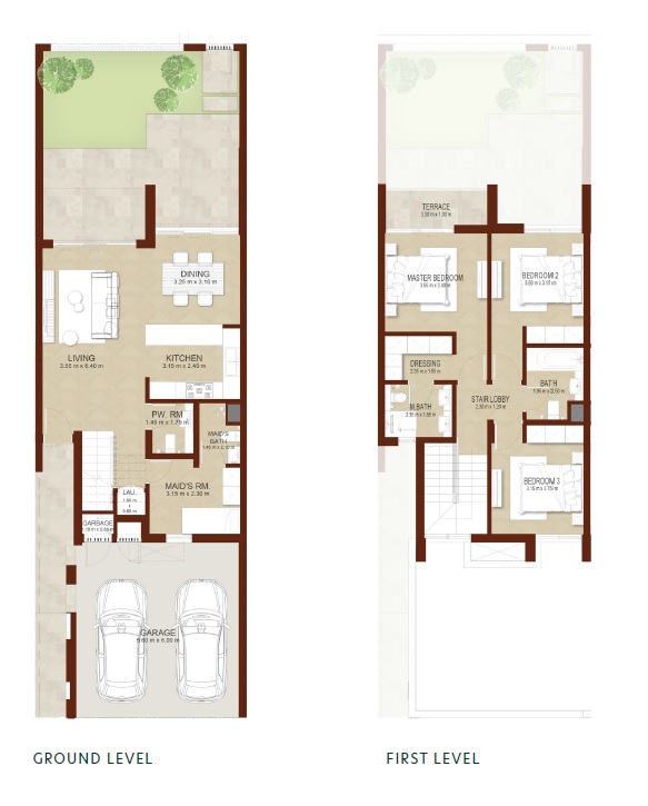 Villanova La Rosa 5 3 Beds Layout