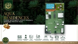1 Bed 882 Sq. Ft. Apartment in Vincitore Aqua Flora