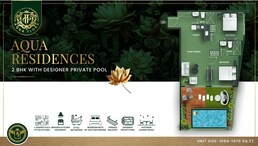 2 Beds 1054 Sq. Ft. Apartment in Vincitore Aqua Flora