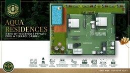 2 Beds 1246 Sq. Ft. Apartment in Vincitore Aqua Flora