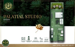 399 Sq. Ft. Studio in Vincitore Aqua Flora