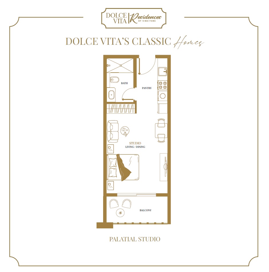 380 Sq. Ft. Studio in Vincitore Dolce Vita