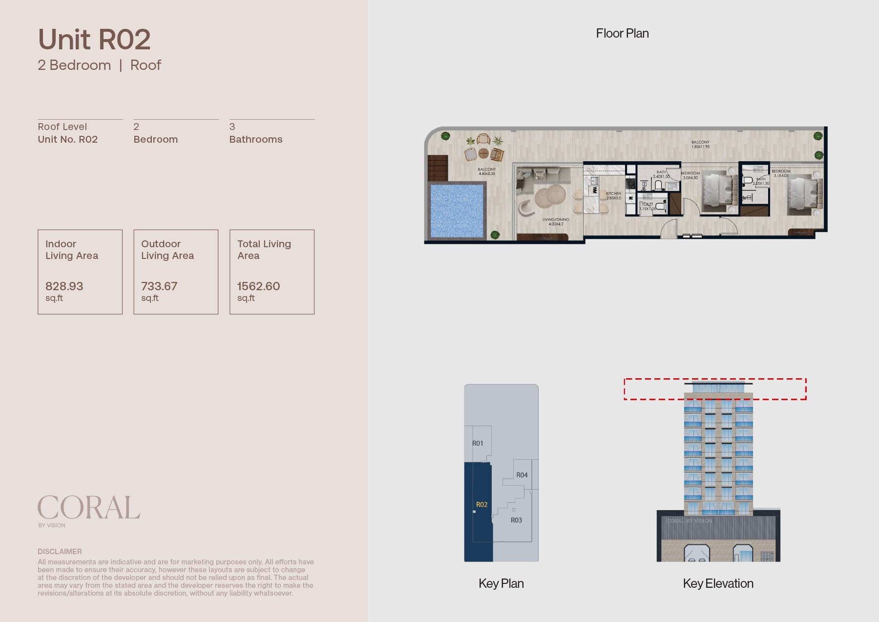 2 Beds 1562 Sq. Ft. Apartment in Vision Coral