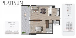 1 Bed 830 Sq. Ft. Apartment in Vision Platinum