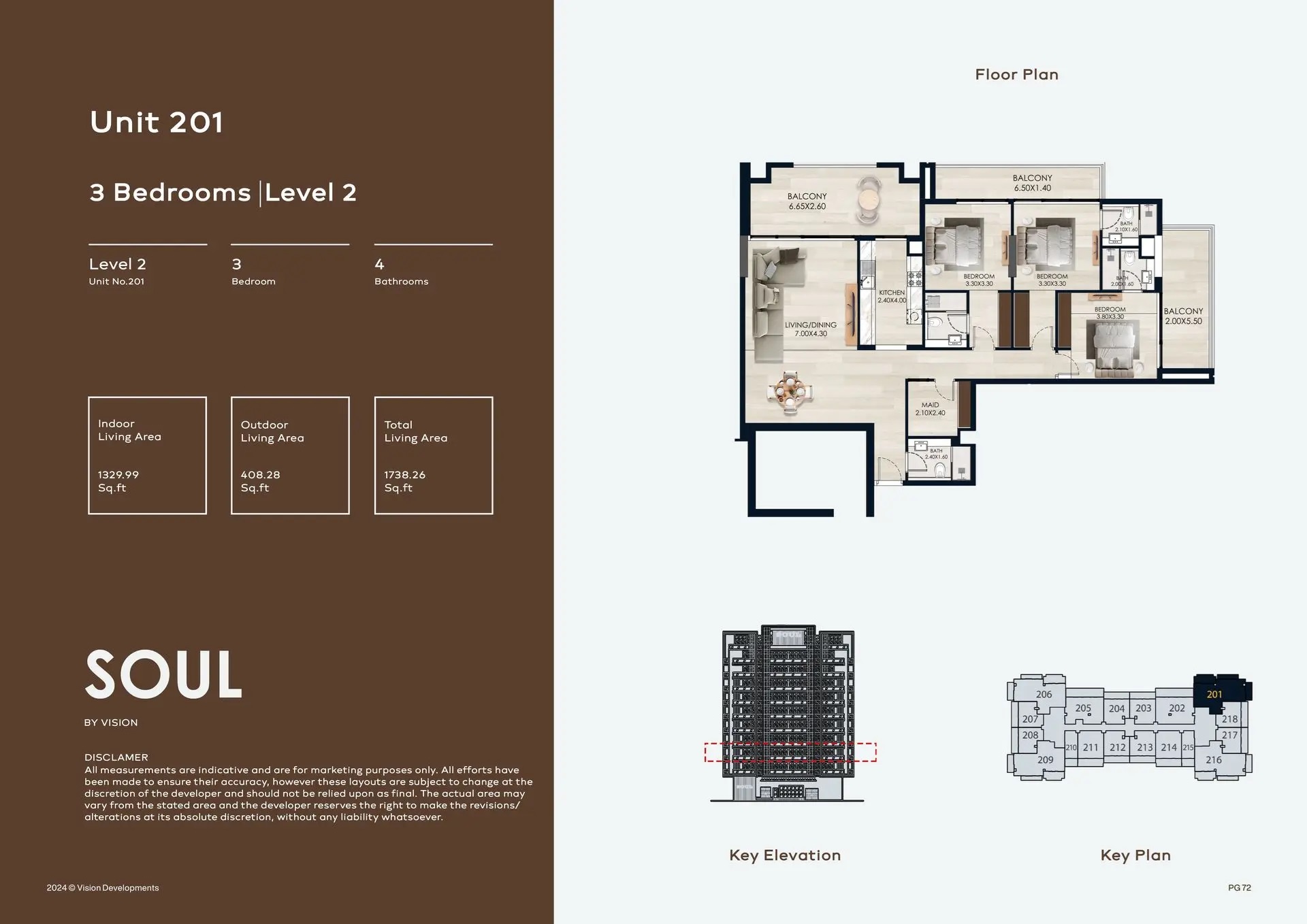 Vision Soul 3 Beds Layout