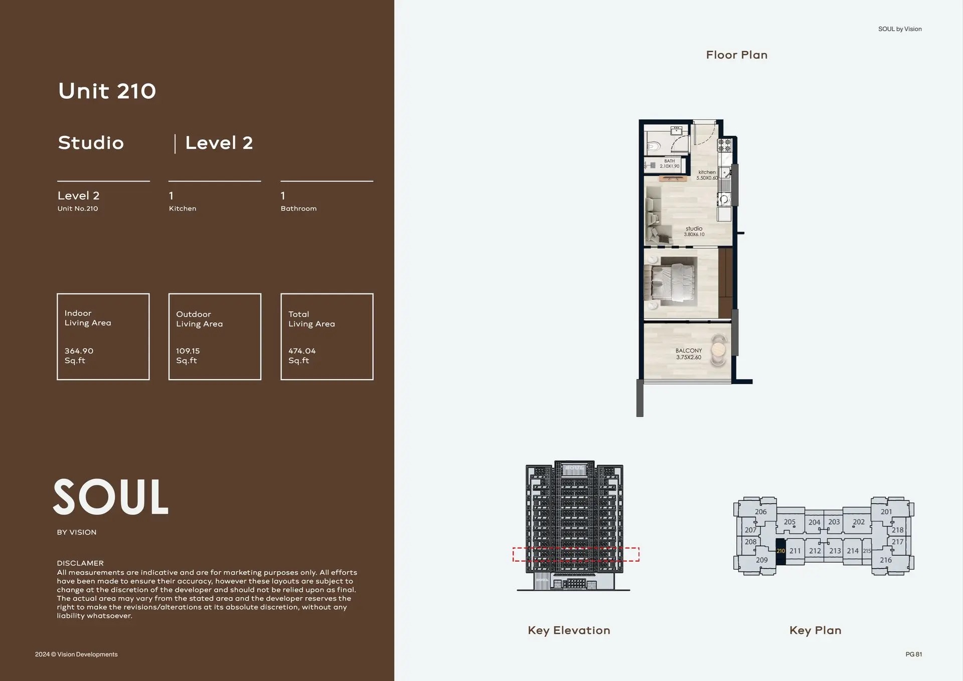 Vision Soul Studio Layout