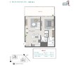 Wasl 1 Residences 1 Bed Layout
