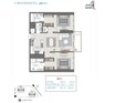 Wasl 1 Residences 2 Beds Layout