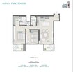 Wasl Avenue Park Towers 2 Beds Layout
