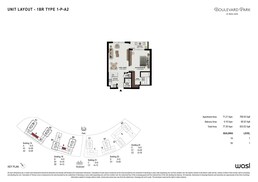 1 Bed 833 Sq. Ft. Apartment in Wasl Boulevard Park