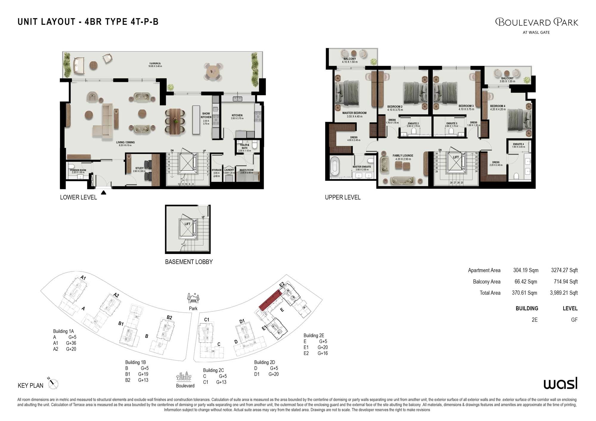 4 Beds 3989 Sq. Ft. Penthouse in Wasl Boulevard Park