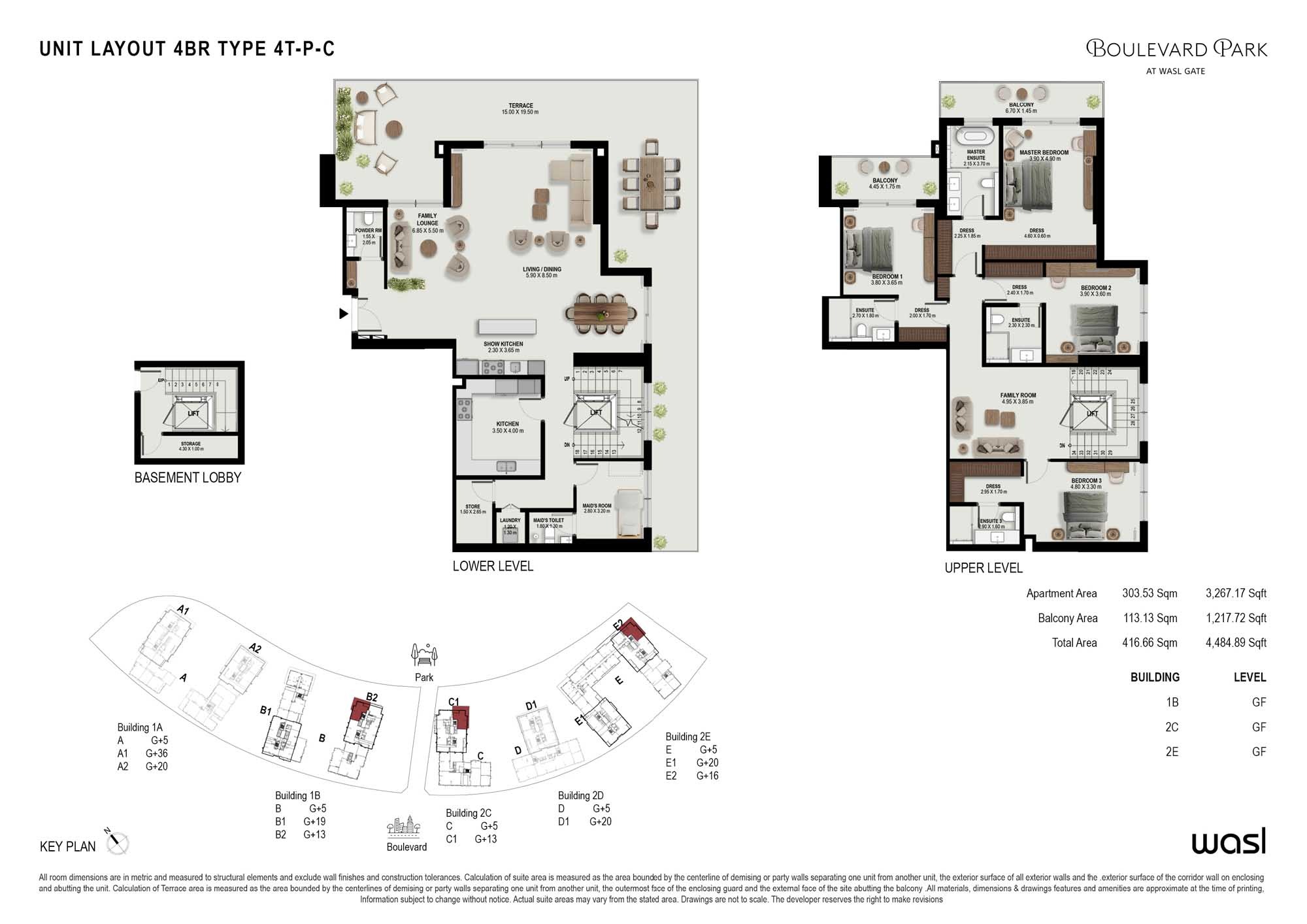 4 Beds 4485 Sq. Ft. Penthouse in Wasl Boulevard Park