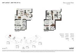 3 Beds 3106 Sq. Ft. Townhouse in Wasl Boulevard Park