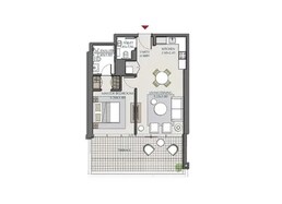 1 Bed 747 Sq. Ft. Apartment in Wasl Park Views Residences