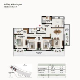 3 Beds 2127 Sq. Ft. Apartment in Wasl South Garden