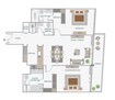Wasl1 Park Gate Residences Tower A 3 Beds Layout