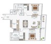 Wasl1 Park Gate Residences Tower A 3 Beds Layout
