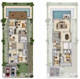 6 Beds 2999 Sq. Ft. Villa in XV Villas at AKOYA Oxygen