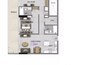 YAS Altia One 2 Beds Layout
