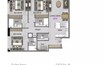 YAS Altia One 3 Beds Layout