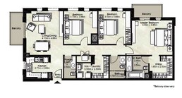 3 Beds 1446 Sq. Ft. Apartment in Zahra Breeze